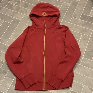 Lululemon Scuba hoodie full-zip size 10, maroon. Fall ‘23